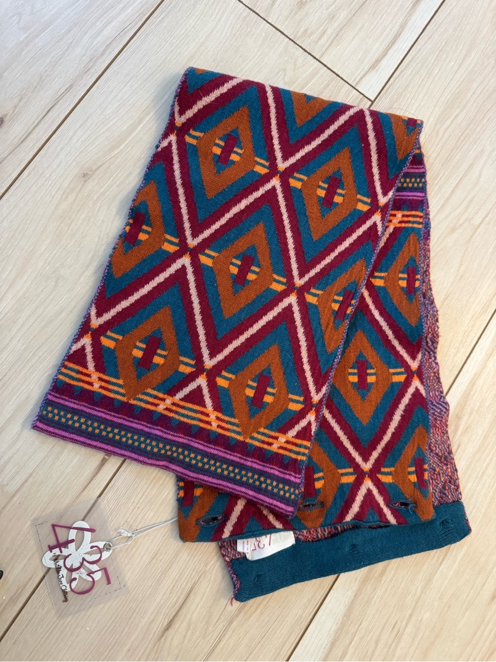 Matilda Jane Vibrant Geometric Knit Skirt - multicolor